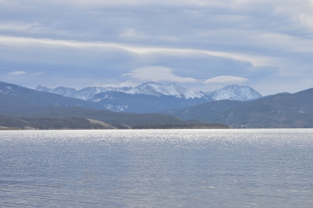 Another shot of the lake with some of the surrounding mountains.